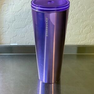 Starbucks Tumbler, Purple, Iridescent, Metallic, Chrome, 24 Ounces